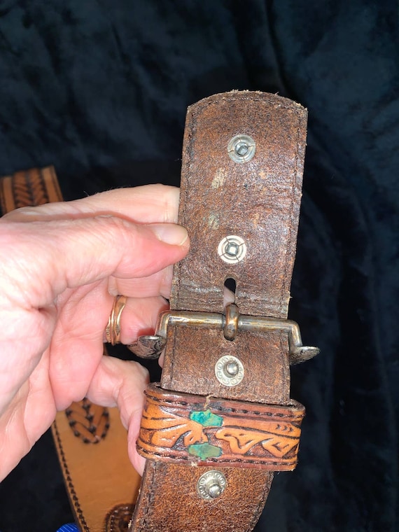 Deadstock TONY LAMA COMONCHERO Tooled Leather Wes… - image 10