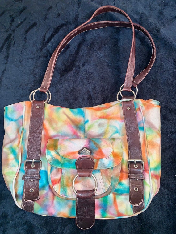 Absolutely gorgeous TIE DYE LEATHER Bag