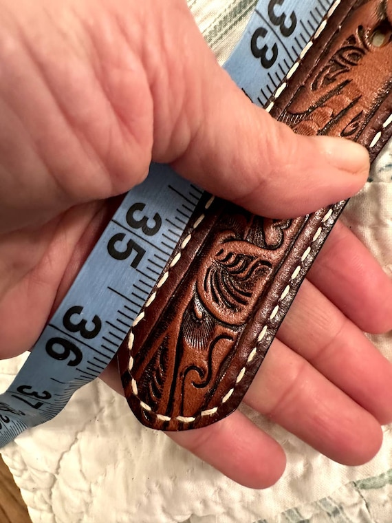 Deadstock TONY LAMA COMONCHERO Tooled Leather Wes… - image 4