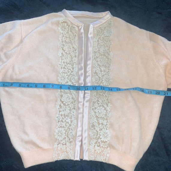 Incredible 40s-60s HADLEY CASHMERE LACE Inset Sat… - image 6