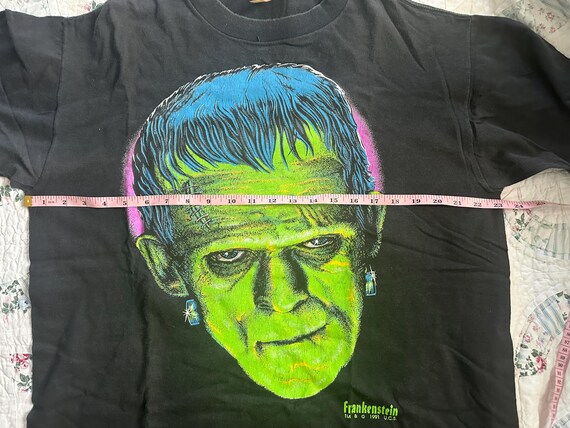 Rare 1991 FRANKENSTEIN Tee Horror Goth MONSTERS U… - image 4