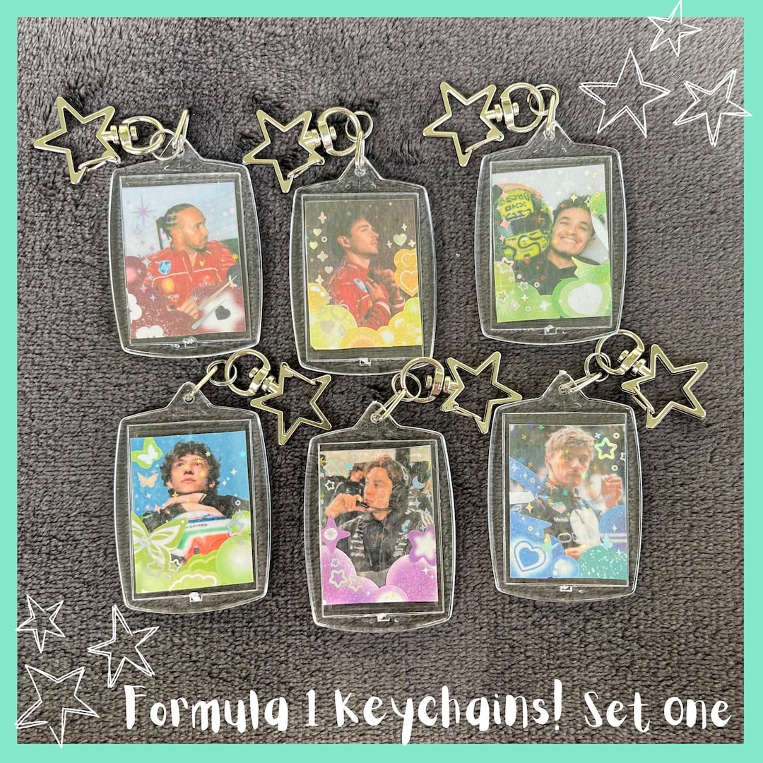 Formula 1 Photo Keychains | Lewis Hamilton, Charles Leclerc, Lando ...