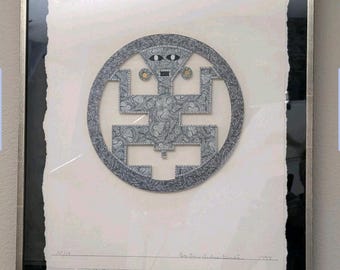 Barton Beneš Money Art Collage: Artista firmado