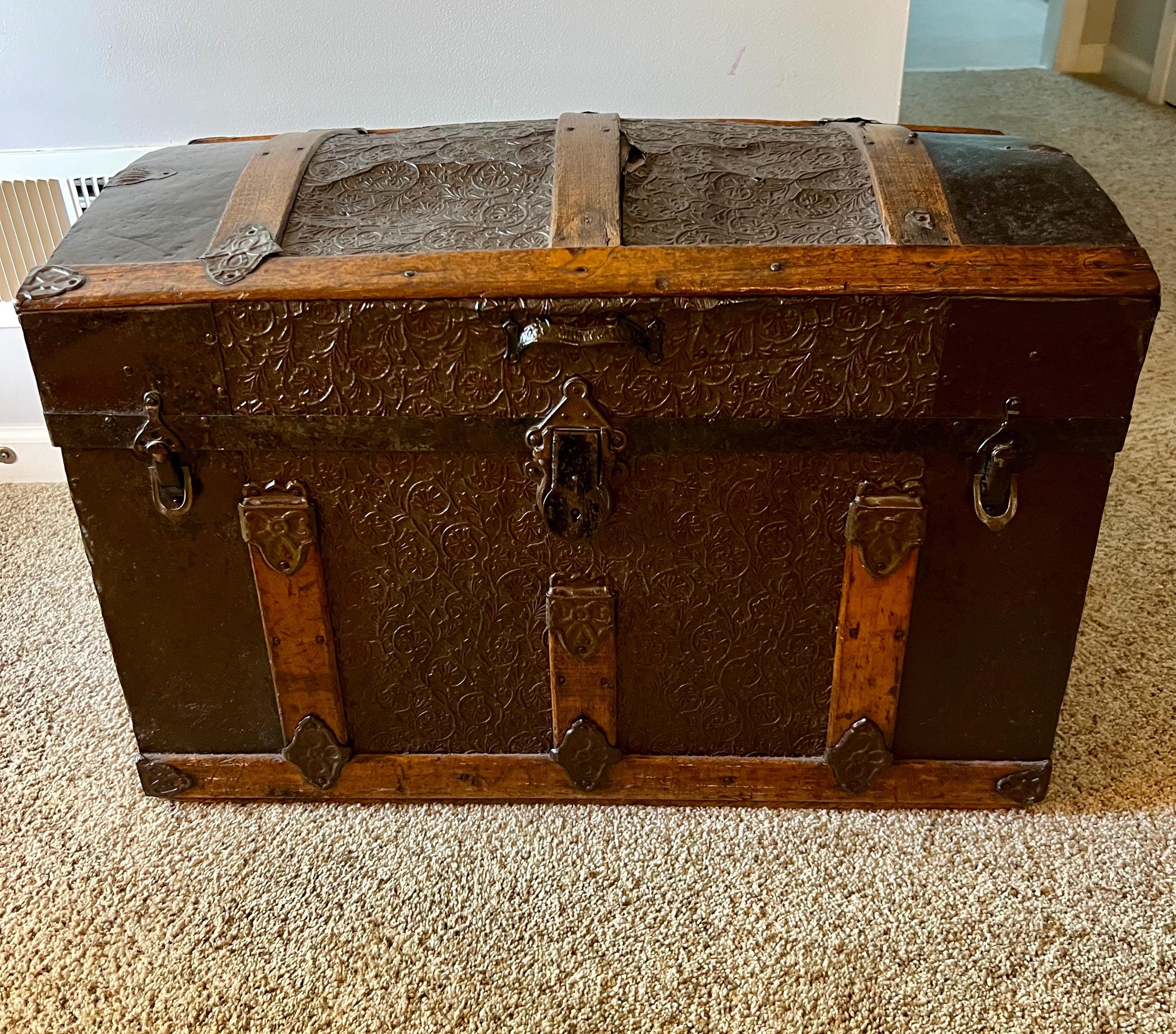 Antique travel trunk - Etsy 日本
