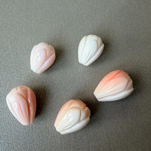 2 stuks roze schelp snoek bloemkralen - Y256