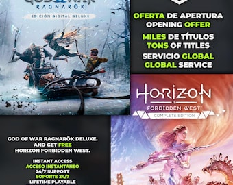God Of War Ragnarök Deluxe + Horizon Forbidden West Complete — Steam offline | Immediate Delivery