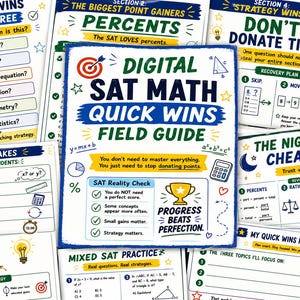Digitaler Leitfaden für schnelle Erfolge im SAT-Mathematiktest | Teststrategien, Übungen (PDF zum Ausdrucken)