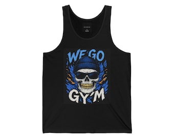 Camisole de sport noire | Graphique tête de mort, Stringer fitness motivant