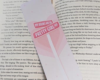 Pretty Girl Ave Bookmark | Cosy Romance Reader Gift | Book Lover | Booktok Inspired | Girly Aesthetic Bookmark
