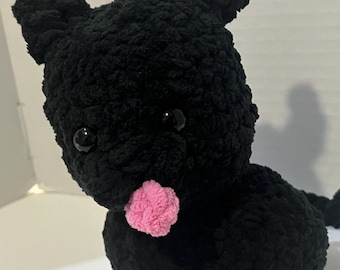 Crochet Black Pug Plushie