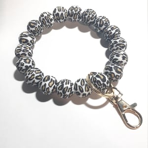 Cheetah Print Key Fob
