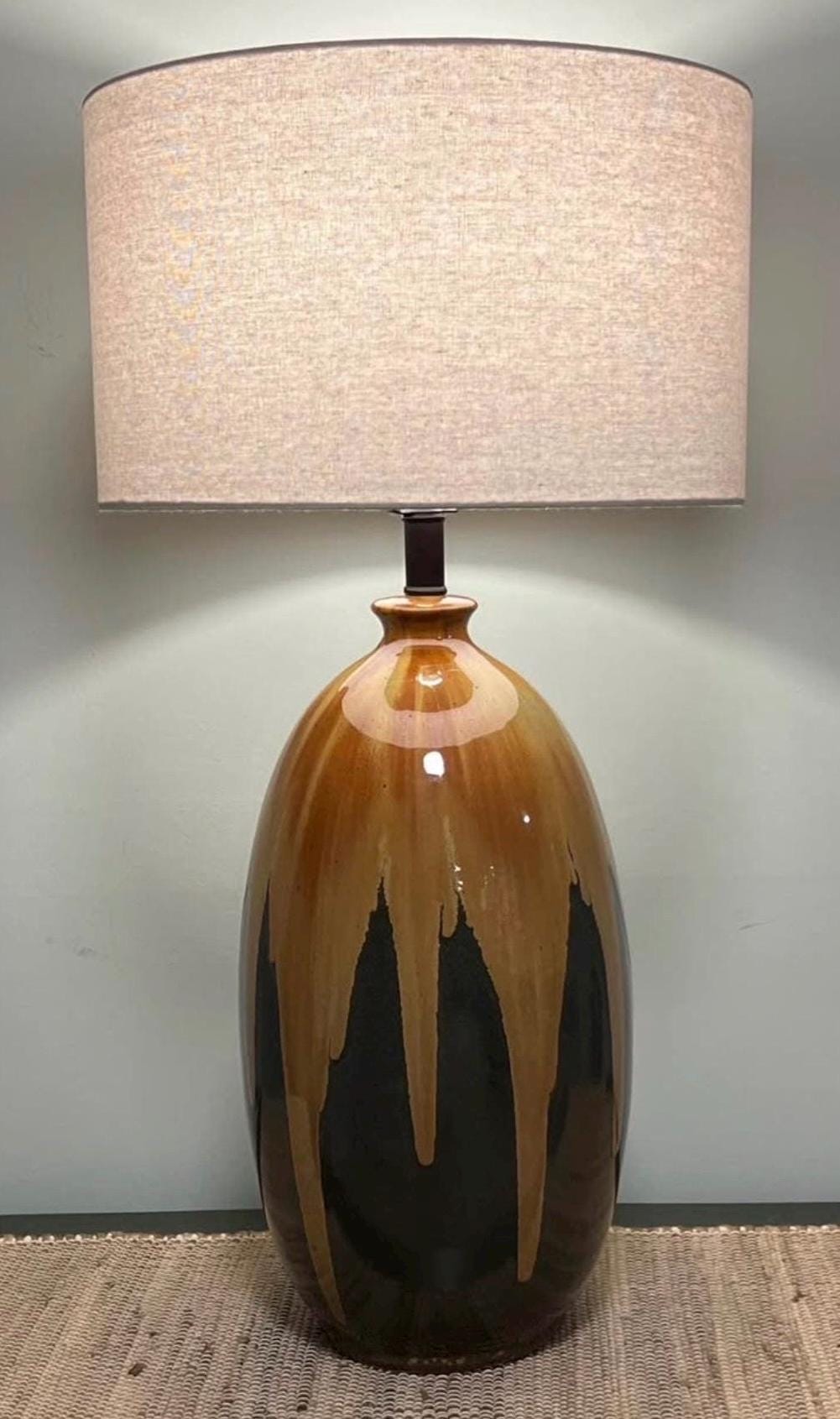 Mid century pottery table lamp - Etsy 日本