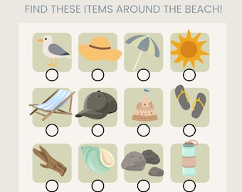 Beach Day Scavenger Hunt