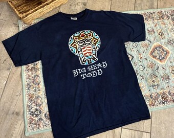 Vintage Big Head Todd and the Monsters Batik Style Graphic Band T-Shirt Medium