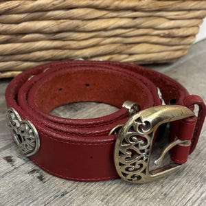 BRIGHTON★　USA VINTAGE ウエスタン　レザー　ベルト Brighton Vintage Made in Usa - Etsy