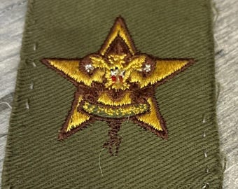 Vintage 1955–1964 Boy Scouts Of America Star Scout Rank Patch Boy -Gauze Back