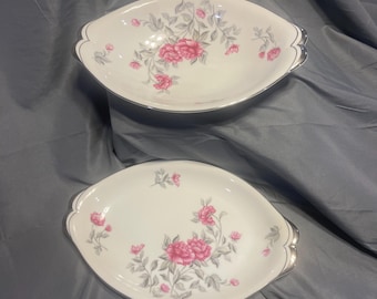 Vintage Mieto Norleans Princess Collection Serving Platters Set Of 2