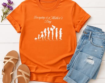 Mom Life Stages Graphic Tee, Motherhood Evolution Shirt, Gift for Mom
