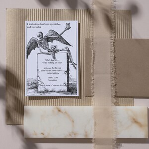 Gravestone Birthday Invite