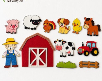 Old McDonald Felt Set | Farm Animals, Flannel Board Story, Early Learning Resources