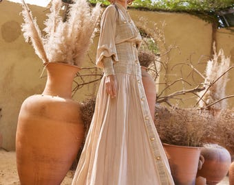 Ivory Gold Dress