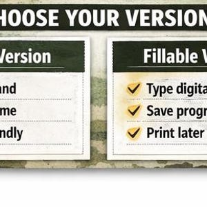 Army Basic Training Prep Pack Printable | Fillable PDF Recruit Checklist | Boot Camp Packing List | Military Ship Out Planner | Army Family image 2