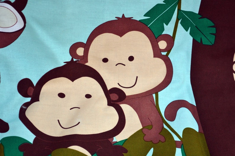 Brown Monkey Baby Blanket Monkey Decor Minky Baby Blanket Etsy