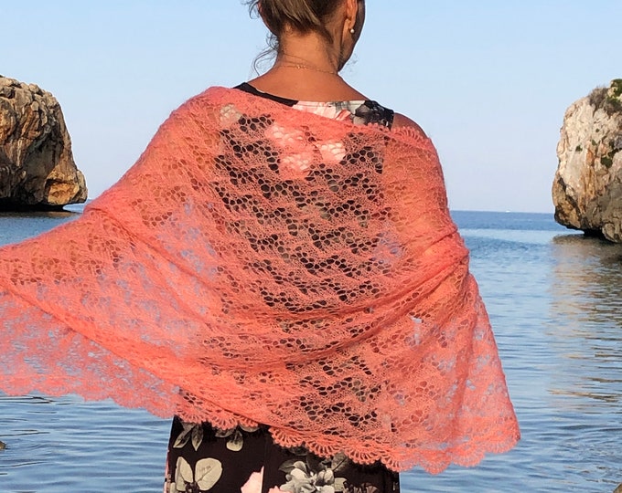 DANIELLE Lace Stole Knitting Pattern(PDF)