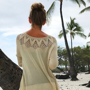 HAWAII Blouse PDF Pullover Knitting Pattern image 1