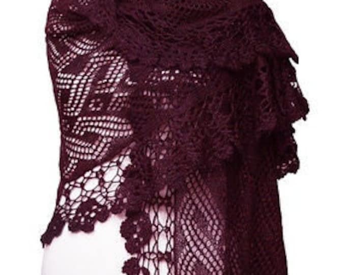 SLEEPING BEAUTY lace stole (PDF) knitting instructions