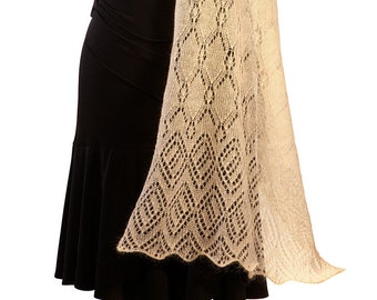 NELE Lace Shawl Knitting Pattern (PDF)