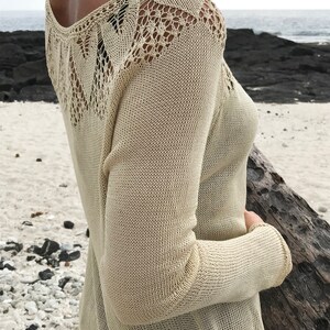 HAWAII Blouse PDF Pullover Knitting Pattern image 6