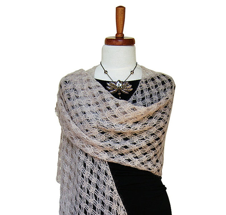 MONA Crochet lace shawl Pattern PDF image 3