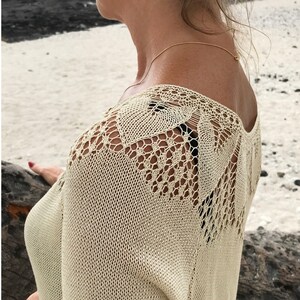 HAWAII Blouse PDF Pullover Knitting Pattern image 9