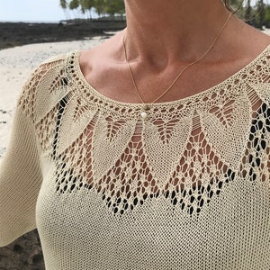 HAWAII Blouse PDF Pullover Knitting Pattern image 7