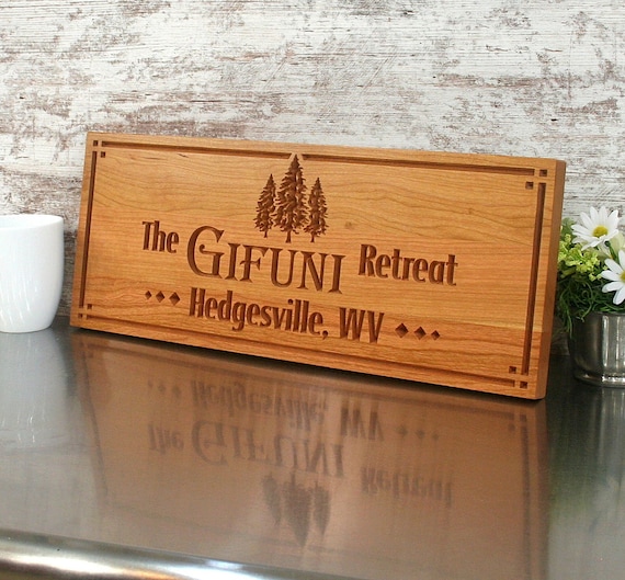 Custom Bateau /& canots Lake House Sign-rustique fait main en bois signe ENS1001137