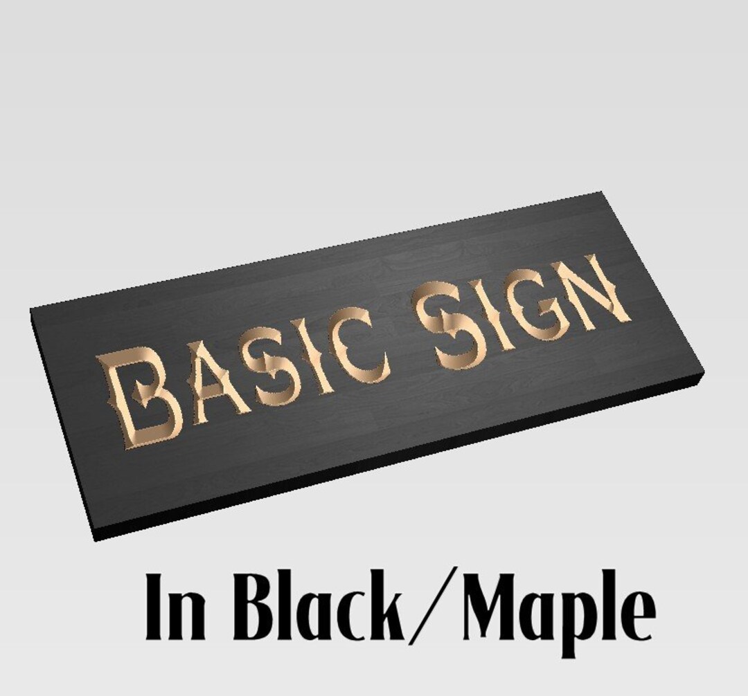 Generic Sign Listing, Custom Sign, Benchmark Custom Signs, BASIC~U - Etsy
