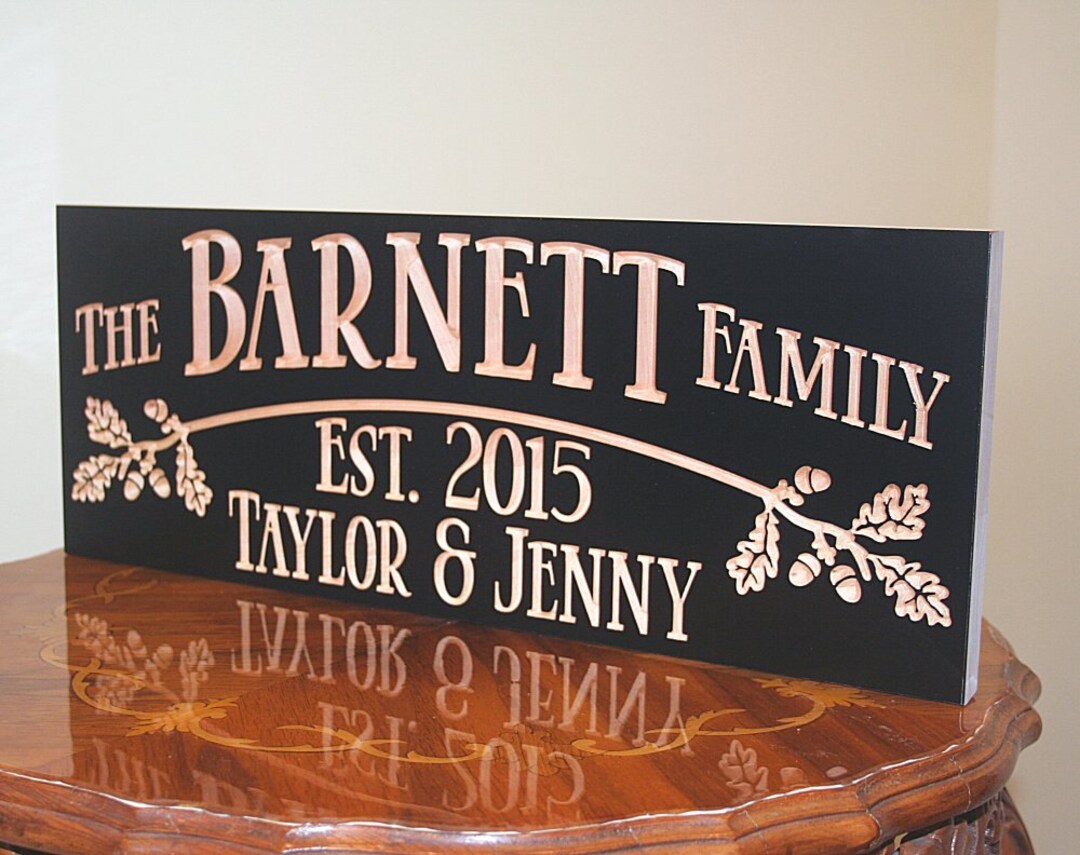 Rustic Retreat Sign Personalized Oak Leaf Lake House Retreat Sign, Housewarming and ...