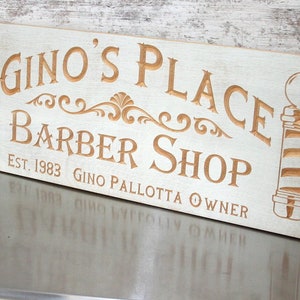 Barber Shop Sign; Hair Care Studio Business Signage; Retro Personalized Sign for Hair Salon, Old Time Styling, BS-K