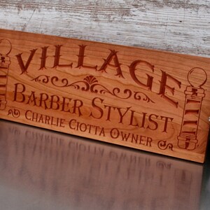 Barber Shop Sign Barber Gifts Custom Business Sign Personalized Man Cave Sign Guy Gift Trade sign Benchmark Custom Signs BS-C