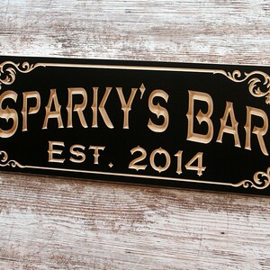 Bar and Pub Signs Groomsmen Gift Wine Cellar Sign Pub Sign Personalized ...