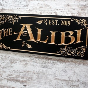 Custom Bar Sign, Custom Pub Sign, Craft Beer Sign, Personalized Pub, Pub Sign, Carved Wood Sign, Benchmark Signs