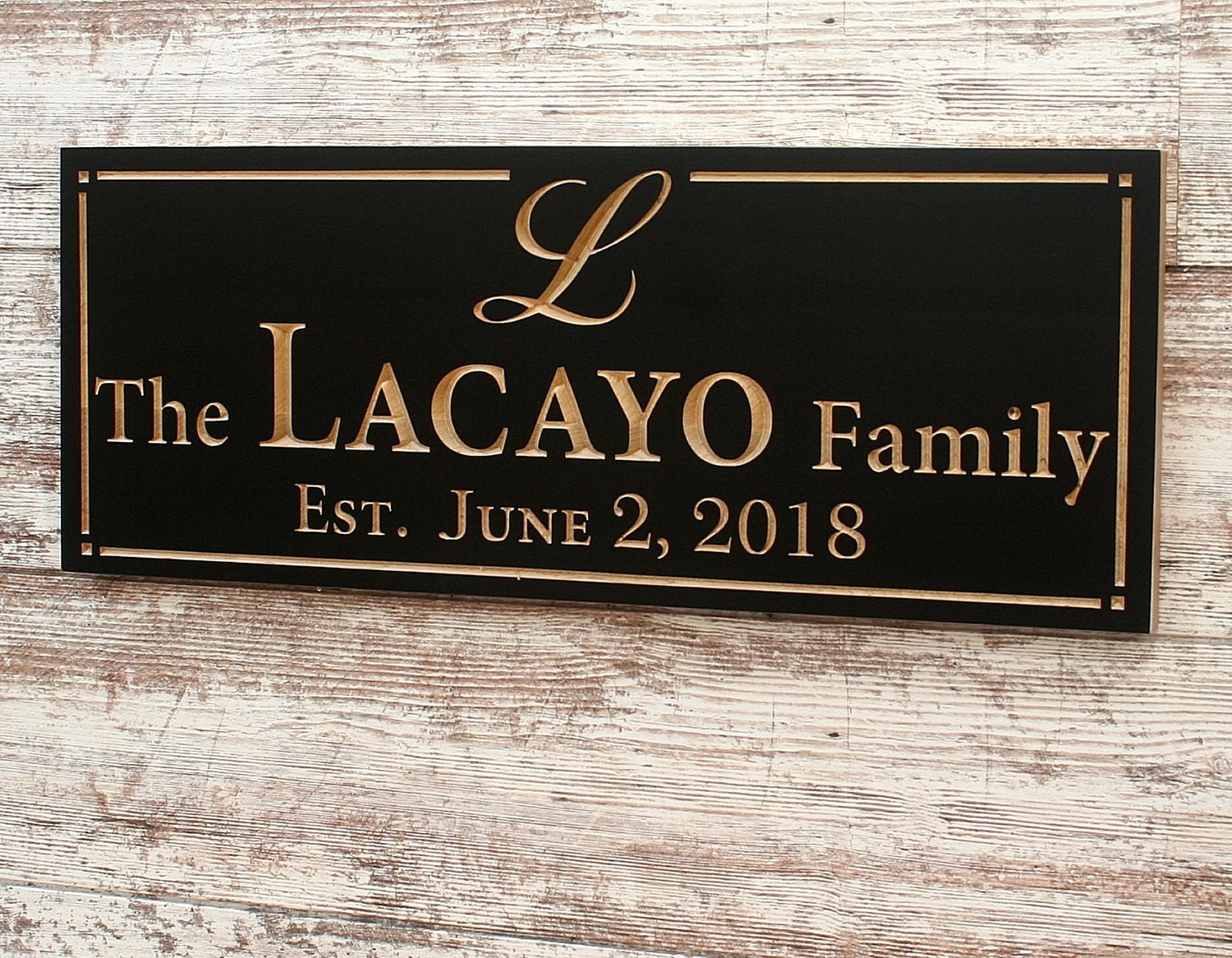 Custom Wooden Family Sign; Wedding Established Sign; Mother of the ...