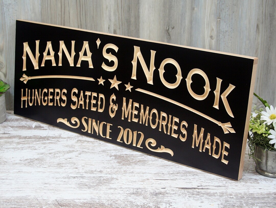 Cook Sign Shoulder Wooden Kitchen Sign Gift for the Cook Grandma Gifts Kitchen Decor ...
