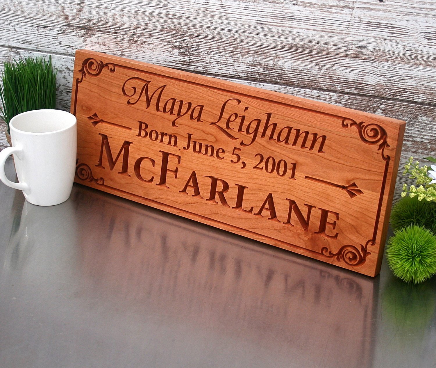 Wooden Baby Name Sign for Nursery New Baby Name Gift above Etsy