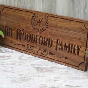 Custom Family Sign Personalized Wood Sign Parents Thank You Wedding ...