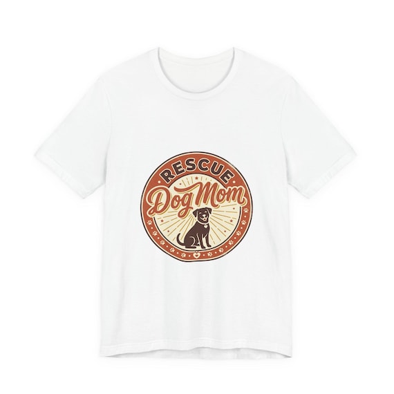 Rescue Dog Mom T-Shirt | Rescue Pride, Fur Baby Tee