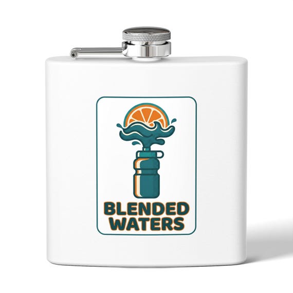 Blended Waters Flask Stainless Steel Flask | 6oz