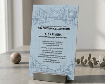 Architektur Abschlusskarte, moderne Glückwünsche für neuen Architekten