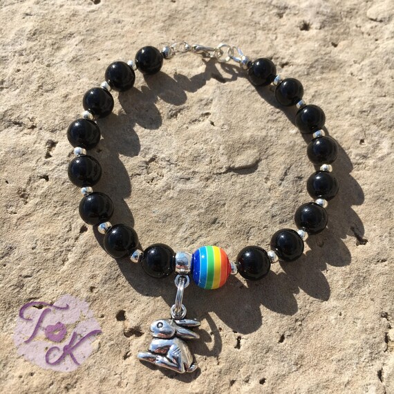 Bunny Rainbow Bridge Rainbow Bridge Bracelet in Loving Memory